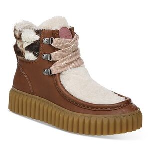 Sam Edelman Women's Fay Sherpa Cold Weather Booties in Brown, sz 8.5